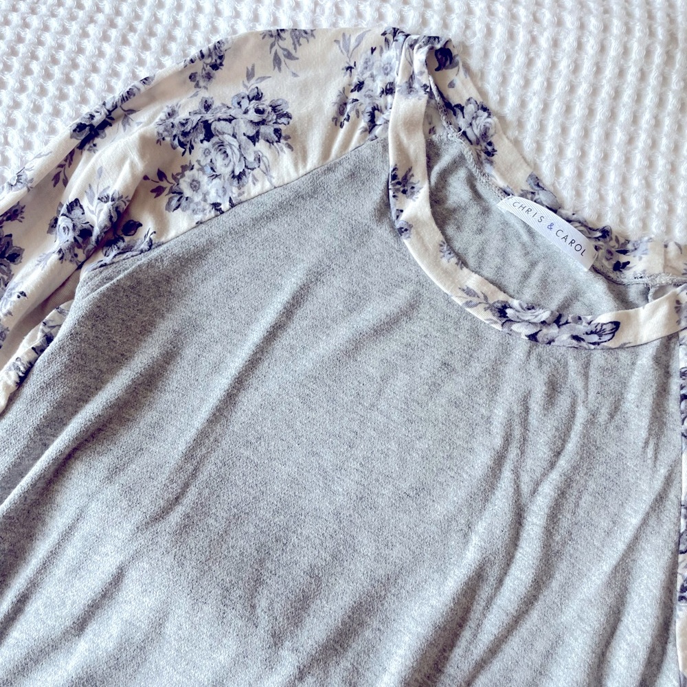Floral 3/4 Sleeve